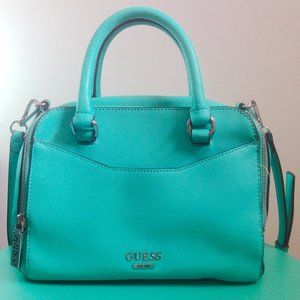 NWOT Turquoise Guess Vegan Leather Bag